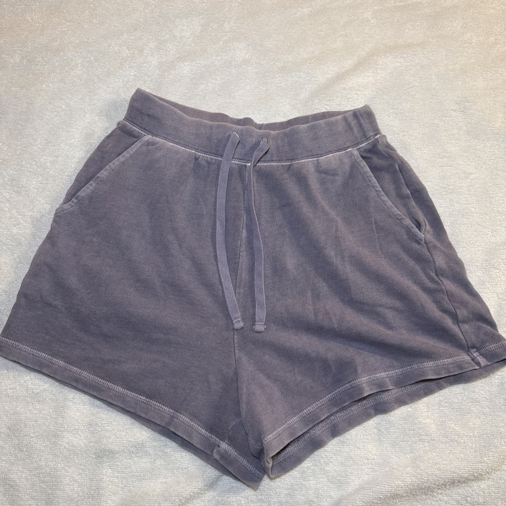 Old Navy Women's S Lavender Washed Sweat Shorts Drawstring Pockets